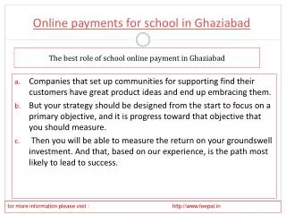 How to Deal With an online payment for school in Ghaziabad