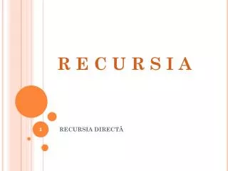 r e c u r s i a