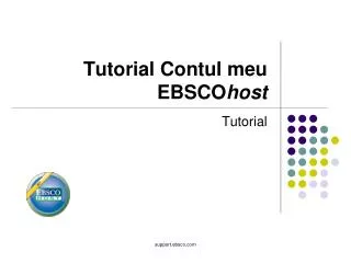 tutorial contul meu ebsco host