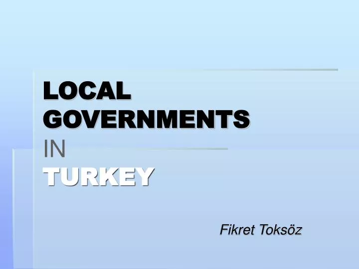 local governments in turkey