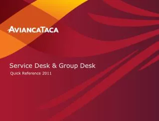 service desk group desk