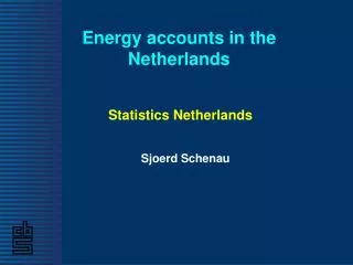 Energy accounts in the Netherlands