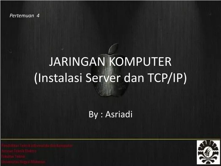 jaringan komputer instalasi server dan tcp ip