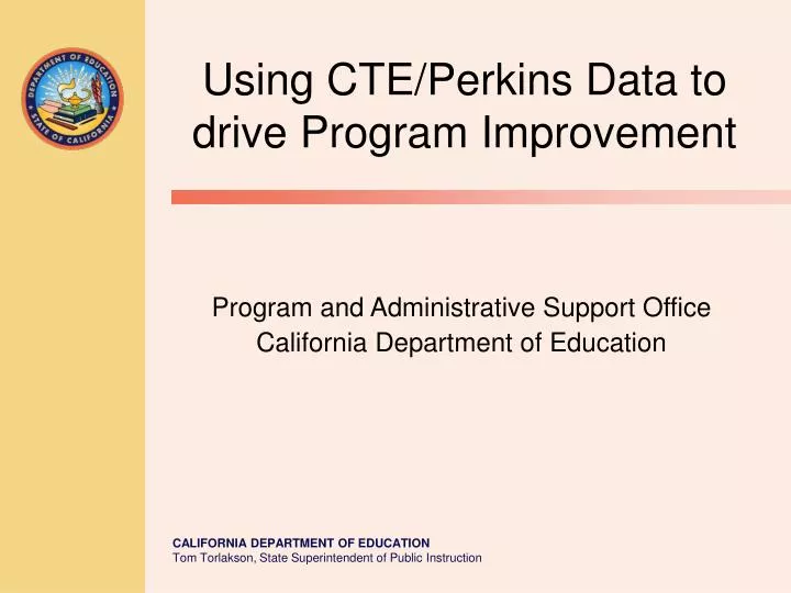 program and administrative support office california department of education