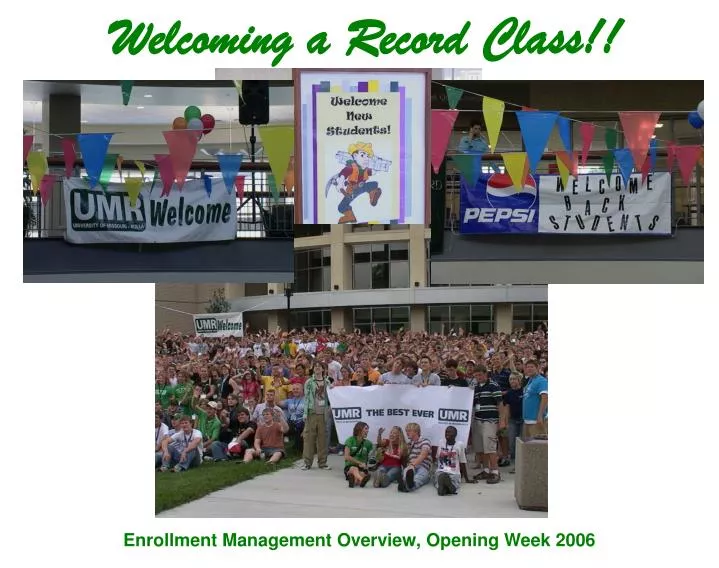 welcoming a record class