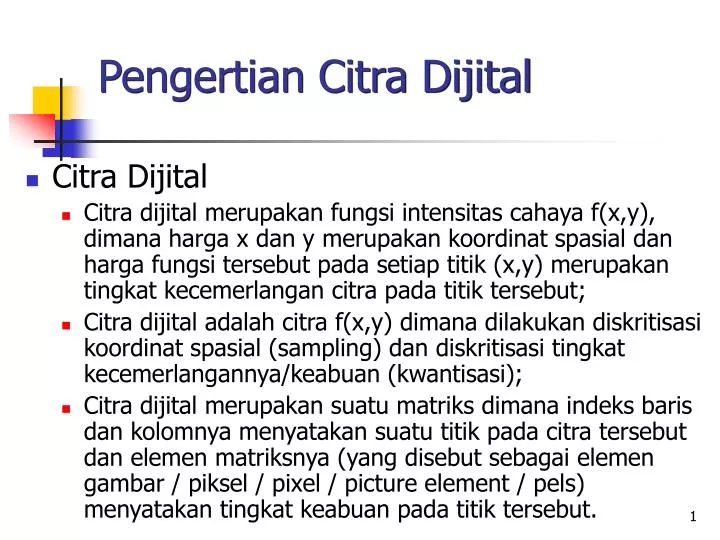 pengertian citra dijital