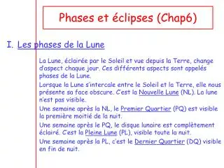 phases et clipses chap6