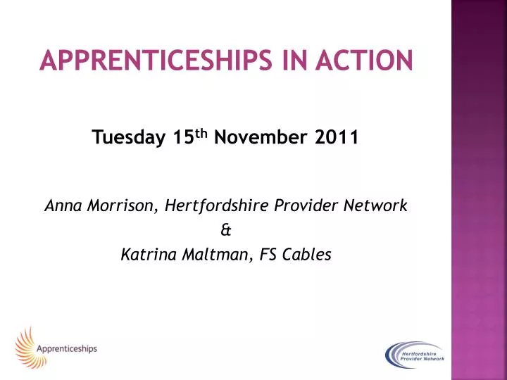 apprenticeships in action