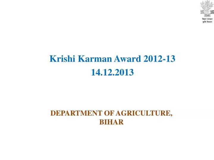 department of agriculture bihar