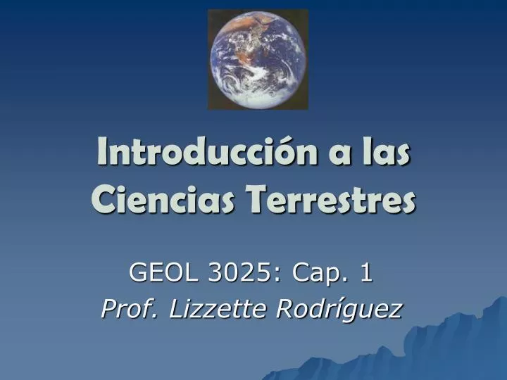 introducci n a las ciencias terrestres