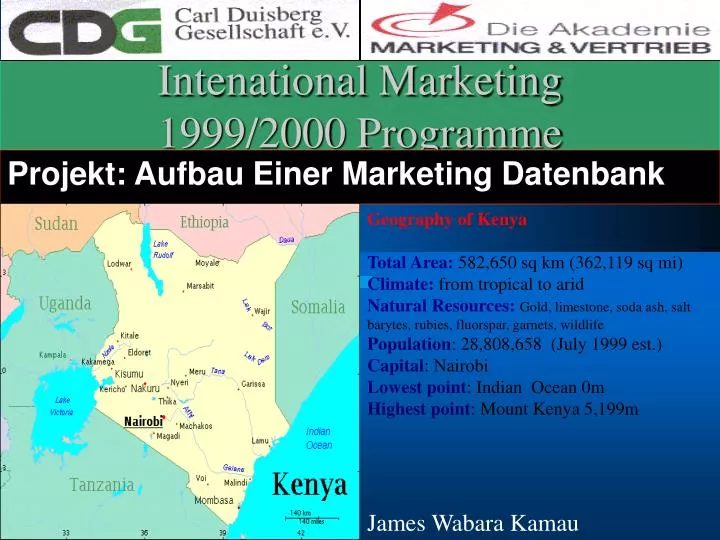 intenational marketing 1999 2000 programme