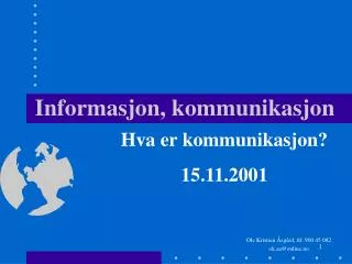 informasjon kommunikasjon