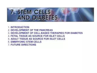 1. INTRODUCTION 2. DEVELOPMENT OF THE PANCREAS