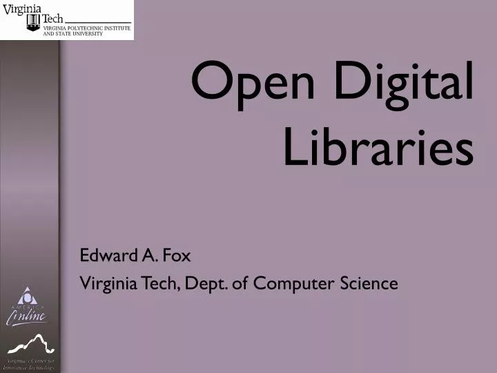 open digital libraries