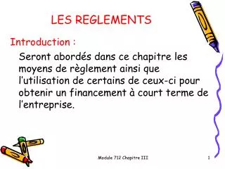 les reglements