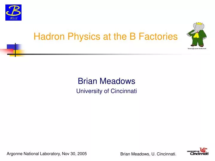 hadron physics at the b factories
