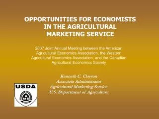 Kenneth C. Clayton Associate Administrator Agricultural Marketing Service