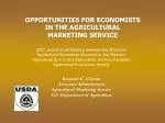 Kenneth C. Clayton Associate Administrator Agricultural Marketing Service - slide 1