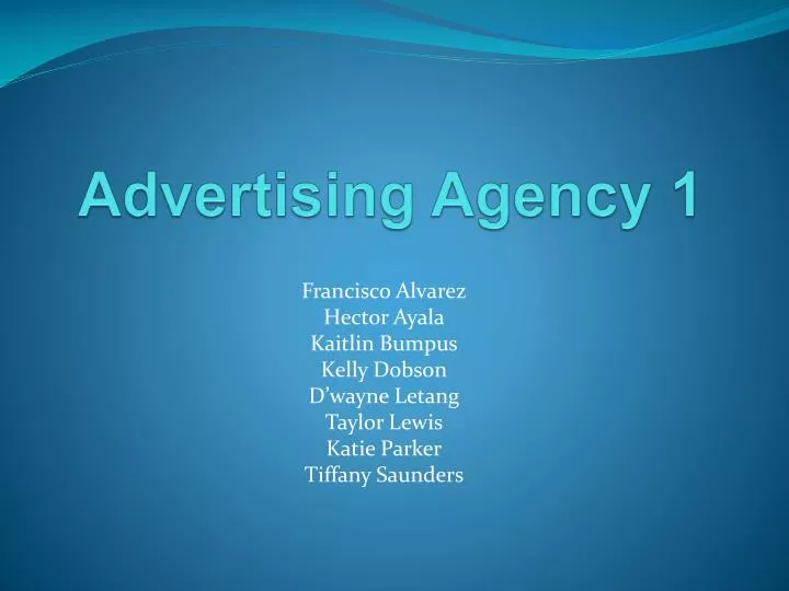 advertising agency 1