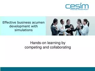 Effective business acumen development with simulations