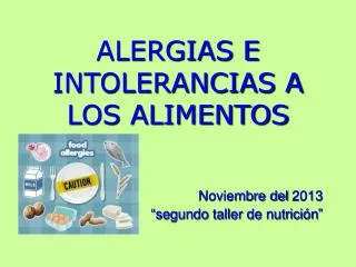 alergias e intolerancias a los alimentos