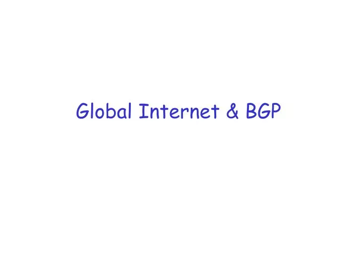 global internet bgp