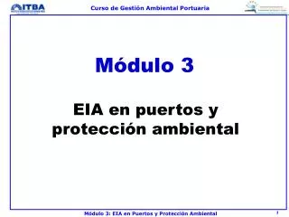 eia en puertos y protecci n ambiental