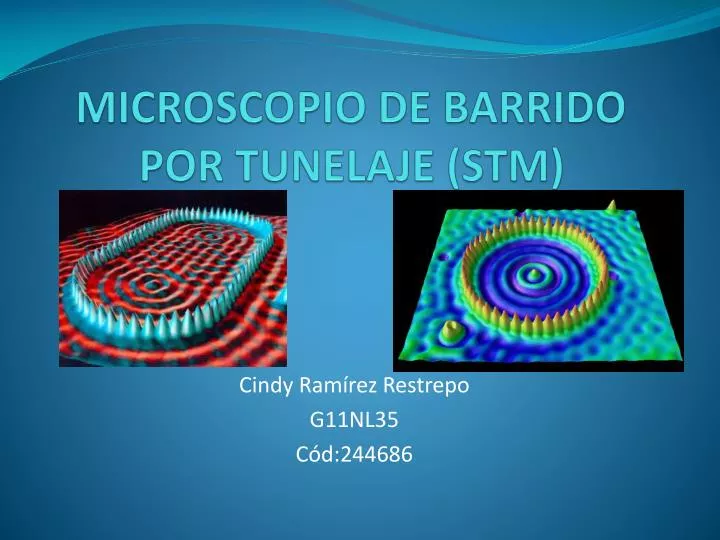 microscopio de barrido por tunelaje stm