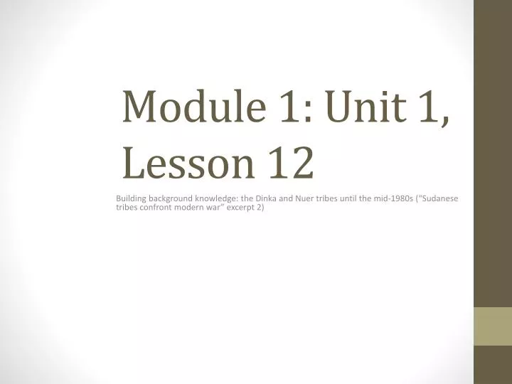 module 1 unit 1 lesson 12