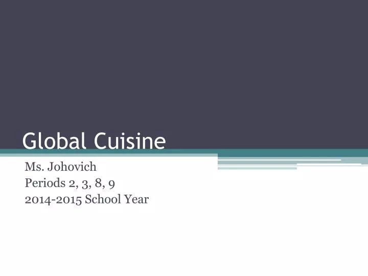global cuisine
