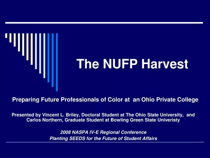 the nufp harvest
