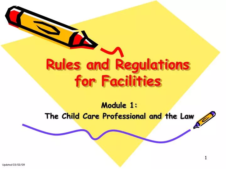 rules and regulations for facilities