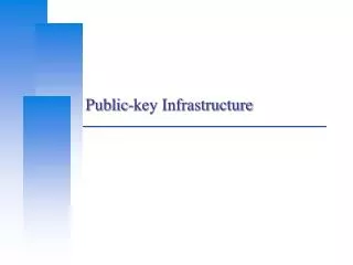 Public-key Infrastructure