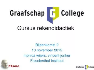 cursus rekendidactiek