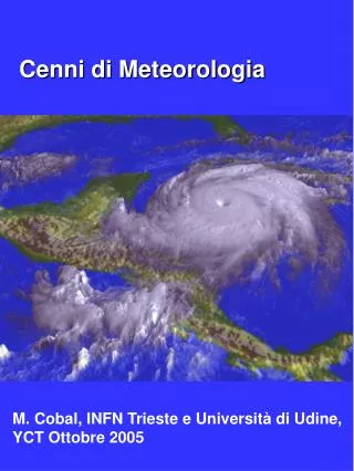 cenni di meteorologia
