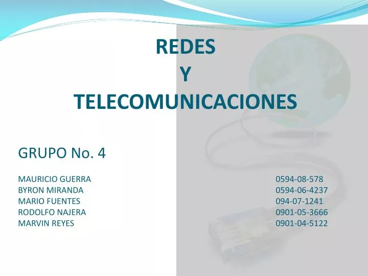 redes y telecomunicaciones