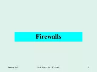 Firewalls