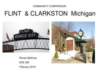 FLINT &amp; CLARKSTON Michigan
