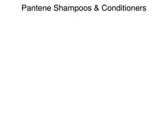 Pantene Shampoos &amp; Conditioners