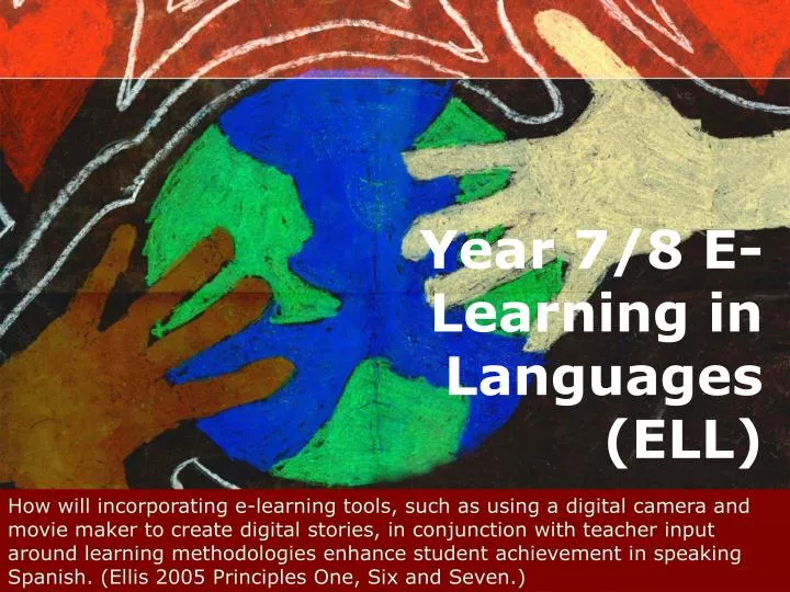 year 7 8 e learning in languages ell