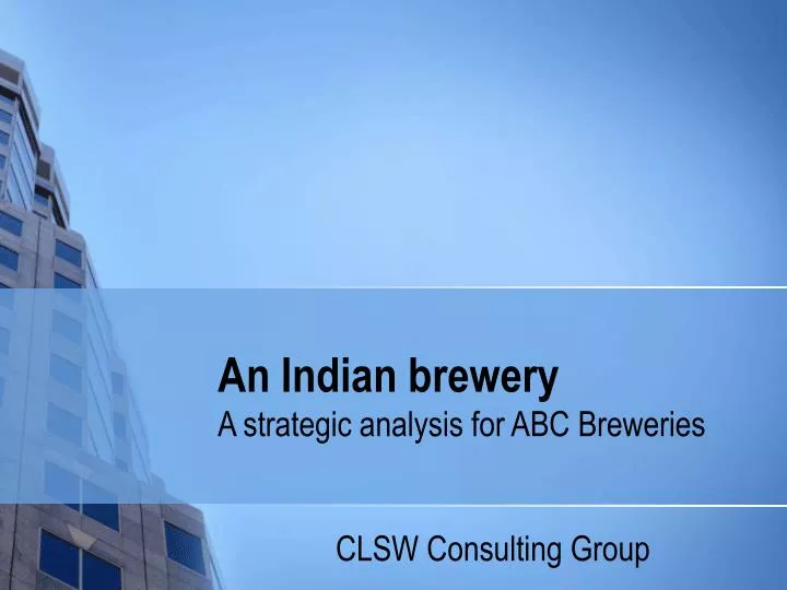 an indian brewery