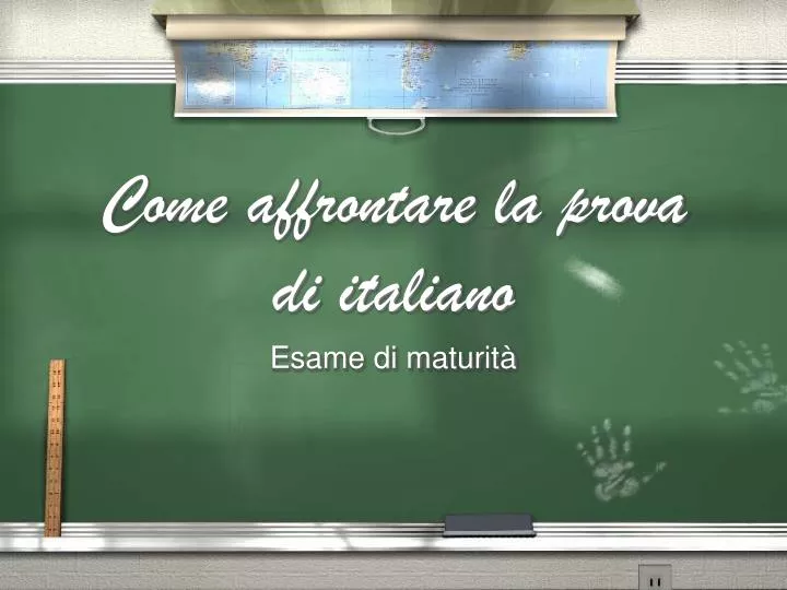 come affrontare la prova di italiano