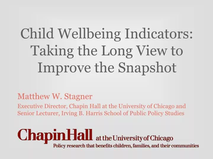 child wellbeing indicators taking the long view to improve the snapshot