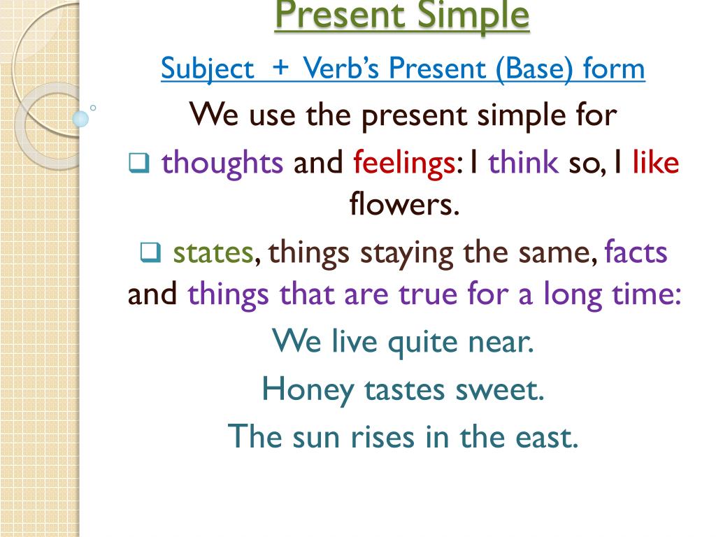 PPT - Present Simple PowerPoint Presentation, free download - ID:5906126