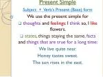 Present Simple - slide 1