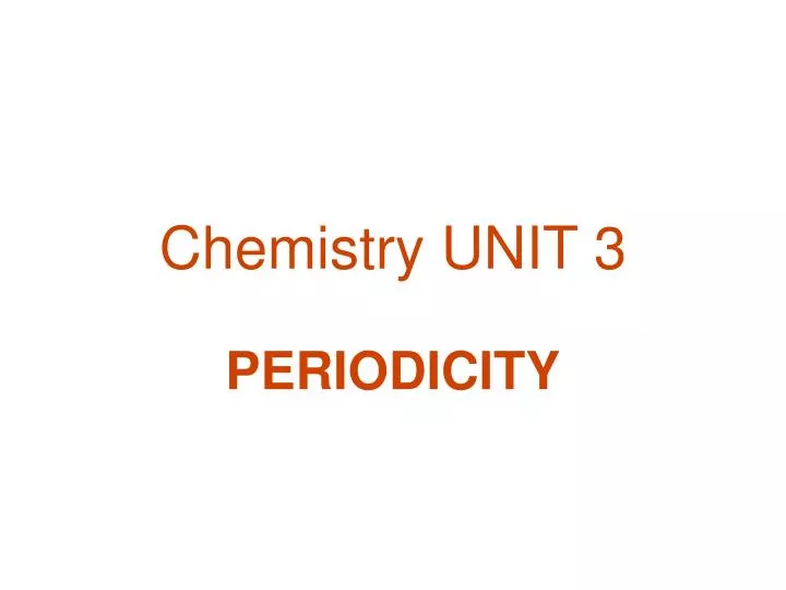 chemistry unit 3
