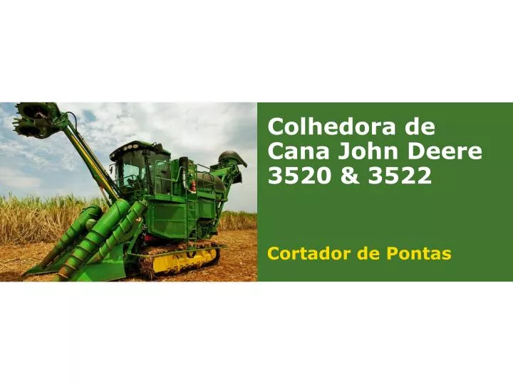 colhedora de cana john deere 3520 3522