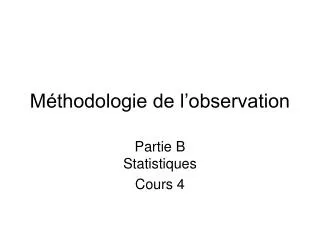 m thodologie de l observation