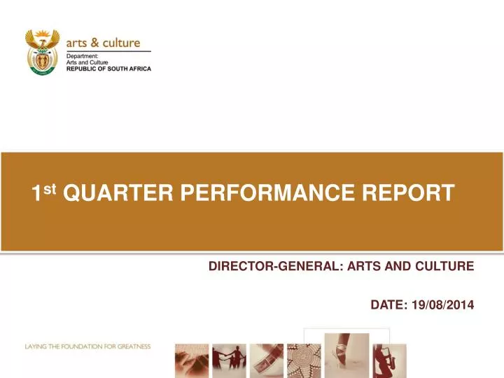 1 st quarter performance report
