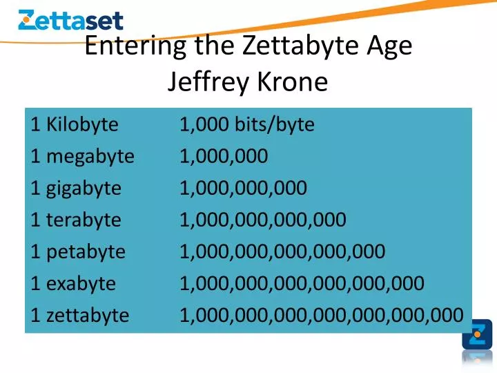 entering the zettabyte age jeffrey krone